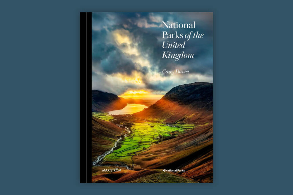 National Parks of the UK by Craig Devine: Green valleys, winding river, mountains, sunlight.
